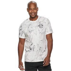 Nike Men's Marble Basketball White Black NBA Streetwear HBR All-Over-Print small